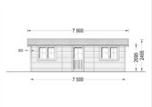 Einzelgarage aus Holz (44 mm), 4x7.5 m, 30 m² – Bild 9