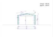 Einzelgarage aus Holz (44 mm), 4x7.5 m, 30 m² – Bild 6