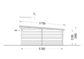 Holzgarage mit Flachdach (44 mm), 3.6x5.4 m, 20 m² – Bild 9