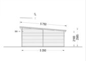 Holzgarage mit Flachdach (44 mm), 3.6x5.4 m, 20 m² – Bild 10
