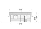 Doppelgarage aus Holz (44 mm) 6x6 m, 36 m² – Bild 9
