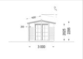 Gartenhaus ADRIA (44 mm), 3x3 m, 9 m² – Bild 9