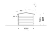 Gartenhaus ADRIA (44 mm), 3x3 m, 9 m² – Bild 7