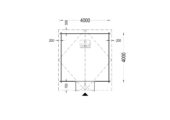 Gartenhaus PALM, 4x4m, 16m² – Bild 5
