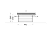 Gartenhaus PALM, 4x4m, 16m² – Bild 7