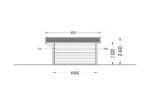 Gartenhaus PALM, 4x4m, 16m² – Bild 9