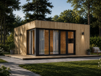 Premium Gartenhaus TOBI, 6×5 m – 30 m² Extra Isoliert