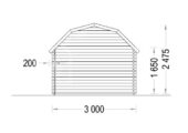 Gartenhaus  OHIO (34 mm), 3x3 m, 9 m² – Bild 7