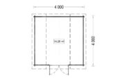 Gartenhaus OHIO (34 mm), 4x4 m, 16 m² – Bild 6