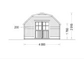 Gartenhaus OHIO (34 mm), 4x4 m, 16 m² – Bild 10