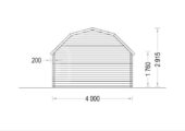 Gartenhaus OHIO (34 mm), 4x4 m, 16 m² – Bild 8