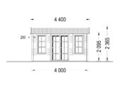 Gartenhaus Meran, 4x3m, 12m² – Bild 4