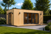 Premium Gartenhaus (34 mm + Holzverschalung) 7x4 m, 28 m²