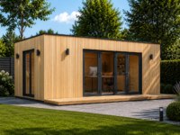 Premium Gartenhaus (34 mm + Holzverschalung) 7x4 m, 28 m²