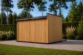 Premium Gartenhaus Tobi (34 mm + Holzverschalung) 4,1x2,4 m,10 m² Isoliert – Bild 3