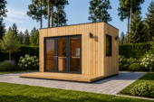 Premium Gartenhaus Tobi (34 mm + Holzverschalung) 4,1x2,4 m,10 m² Isoliert