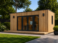 Premium Gartenhaus Tobi (34mm + Holzverschalung), 6x3m, 18m²Extra Isoliert