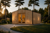 Gartenhaus TAURUS (34mm + Holzverschalung), 5,5x4m, 22m² – Bild 3