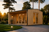 Gartenhaus TAURUS (34mm + Holzverschalung), 5,5x4m, 22m² – Bild 2