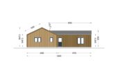 Holzhaus VALENTIN (44mm + Holzverschalung) 80 m² – Bild 11
