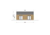Holzhaus VALENTIN (44mm + Holzverschalung) 80 m² – Bild 12