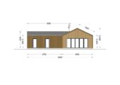 Holzhaus VALENTIN (44mm + Holzverschalung) 80 m² – Bild 13