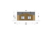Holzhaus VALENTIN (44mm + Holzverschalung) 80 m² – Bild 9