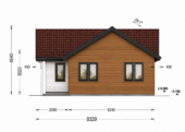 Bungalow Aurora Isoliert 66mm + Holzverschalung),63 m² – Bild 4