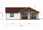 Bungalow Aurora Isoliert 66mm + Holzverschalung),63 m² – Bild 5
