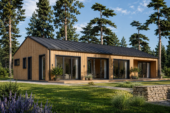 Wohnhaus Enns (66 mm + Holzverschalung) inkl. Isolierung, 130 m² – Bild 2