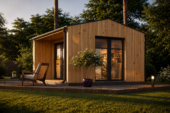 Gartenhaus TAURUS (34mm + Holzverschalung ), 4x4m, 16m² Isoliert – Bild 5