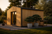 Gartenhaus TAURUS (34mm + Holzverschalung ), 4x4m, 16m² Isoliert – Bild 4