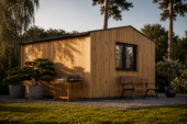 Gartenhaus TAURUS (34mm + Holzverschalung ), 4x4m, 16m² Isoliert – Bild 2