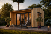 Gartenhaus TAURUS (34mm + Holzverschalung ), 4x4m, 16m²