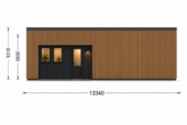 Holzhaus KULM 3 (66 mm + Holzverschalung) 70m² Isoliert – Bild 5