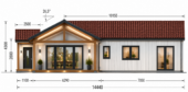 Holzwohnhaus TAUERN (Isoliert, 66 mm + Holzverschalung), 127 m² – Bild 3