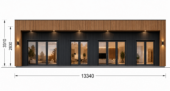 Holzhaus KULM 3 (66 mm + Holzverschalung) 70m² Isoliert – Bild 3