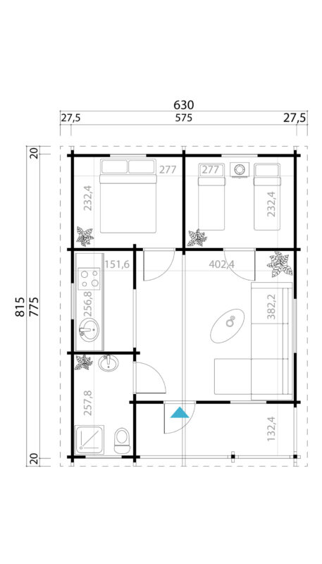 Ferienhaus Kasai A 70 – Bild 2