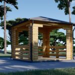 Gartenpavillon FERL(44mm), 4x4m, 16m²
