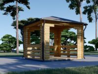 Gartenpavillon FERL(44mm), 4x4m, 16m²