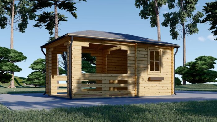 Gartenpavillon Florida (28mm), 3x5m, 15m²