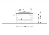 Gartenpavillon FERL (44mm), 3x3m, 9m² – Bild 4