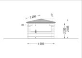 Gartenpavillon FERL(44mm), 4x4m, 16m² – Bild 8