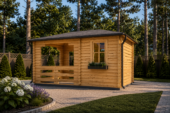 Gartenpavillon Florida (28mm), 3x5m, 15m² – Bild 2