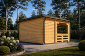 Gartenpavillon Florida (28mm), 3x5m, 15m² – Bild 3