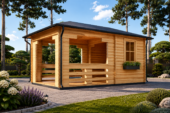 Gartenpavillon Florida (28mm), 3x5m, 15m²