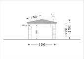 Gartenpavillon Florida (28mm), 3x5m, 15m² – Bild 6