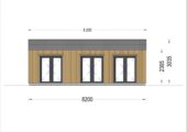 Blockbohlenhaus ARNOLD (44mm + Holzverschalung), 43m² – Bild 8