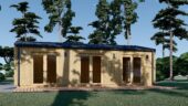 Blockbohlenhaus ARNOLD (44mm + Holzverschalung), 43m² – Bild 5