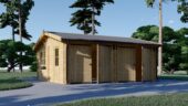 Doppelgarage aus Holz TWIN (44mm) 6x6m, 36m²